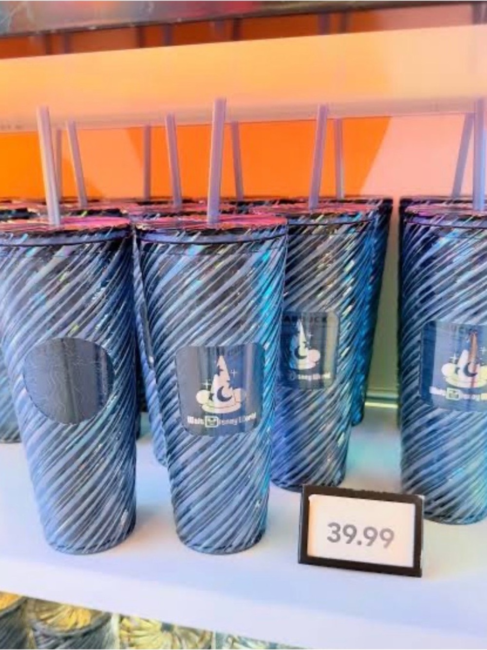 Disney Parks Starbucks Fantasia Sorcerer Tumbler - Picture 3 of 9